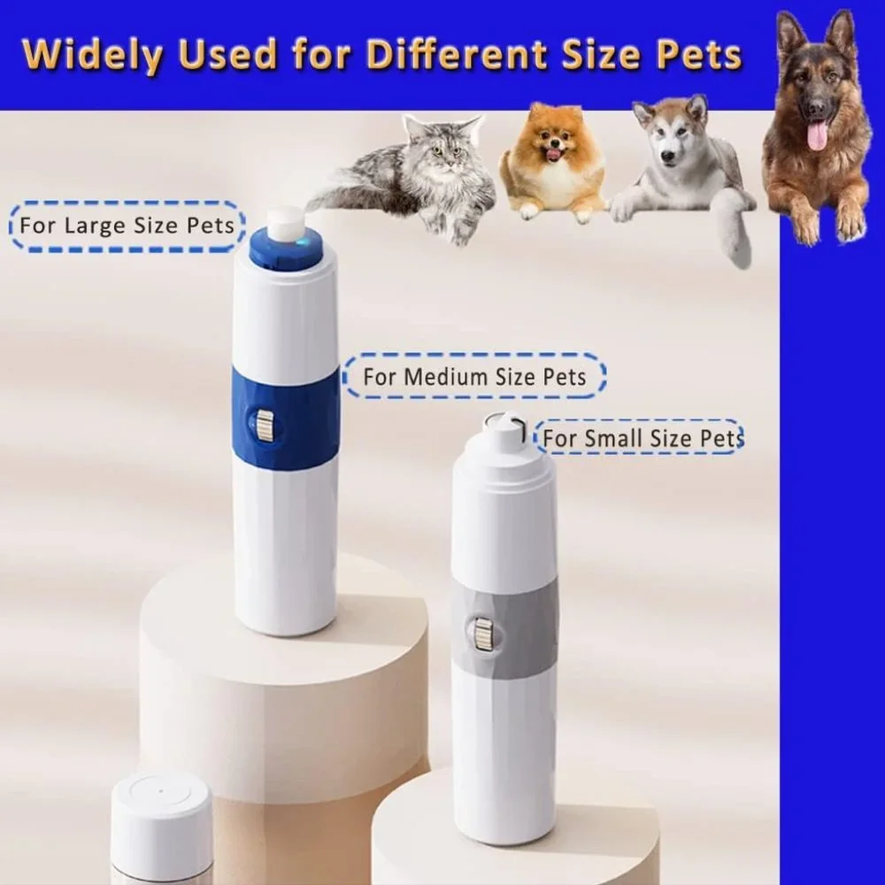 Pet Nail Grinder with Super Low Noise for Large Medium Small Dogs and Cats,